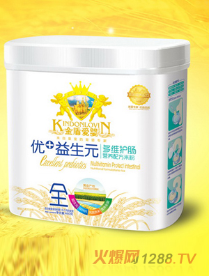 金盾愛(ài)嬰優(yōu)+益生元南瓜蔬菜多維護腸淮山薏米五谷雜糧山楂麥芽胡蘿卜米粉460g