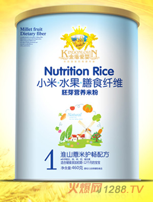 金盾愛(ài)嬰果蔬多維開(kāi)味鐵鋅鈣AD強健核桃芝麻益智淮山薏米護暢配方小米米粉460g