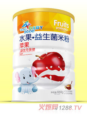 環(huán)球寶貝水果益生菌米粉-蘋(píng)果益生元多維
