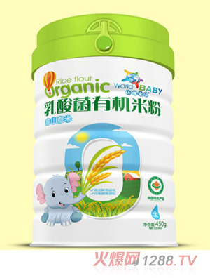 环球宝贝乳酸菌有机米粉听装-淮山薏米