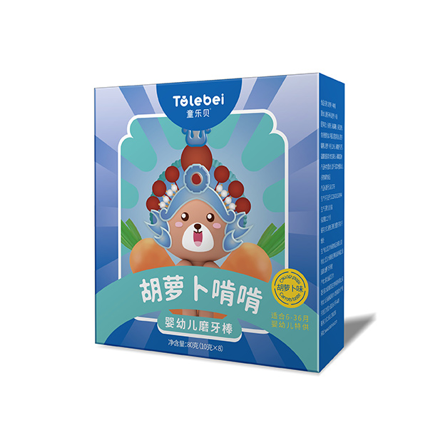  童樂貝胡蘿卜啃啃嬰幼兒磨牙棒-胡蘿卜味