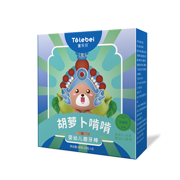  童樂貝胡蘿卜啃啃嬰幼兒磨牙棒-蘋果味