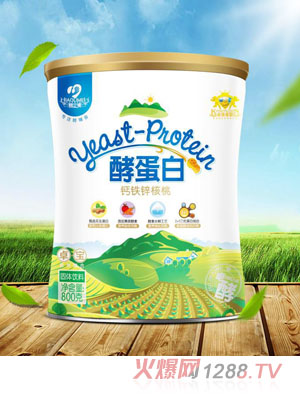 酵立美酵蛋白-鈣膳食纖維-阿膠紅棗-益生菌水蘇糖-牛磺酸-葉酸櫻桃酵蛋白固體飲料800g
