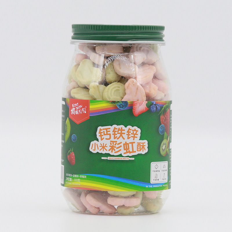  柯妮贝贝钙铁锌小米彩虹酥-奇异果味+蓝莓味+草莓味