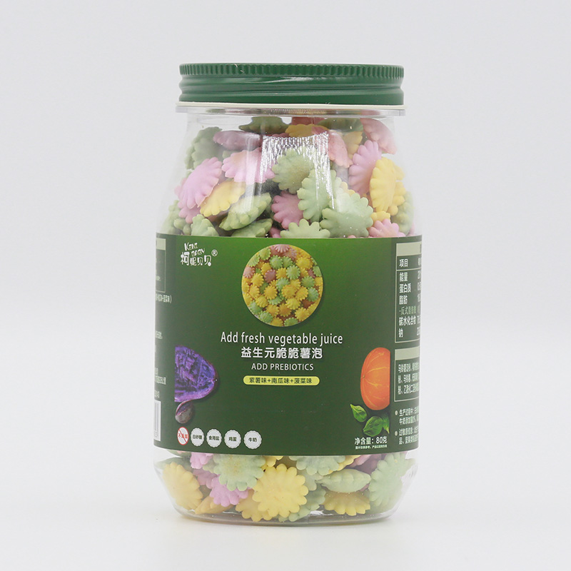  柯妮贝贝益生元脆脆薯泡-紫薯味+南瓜味+菠菜味