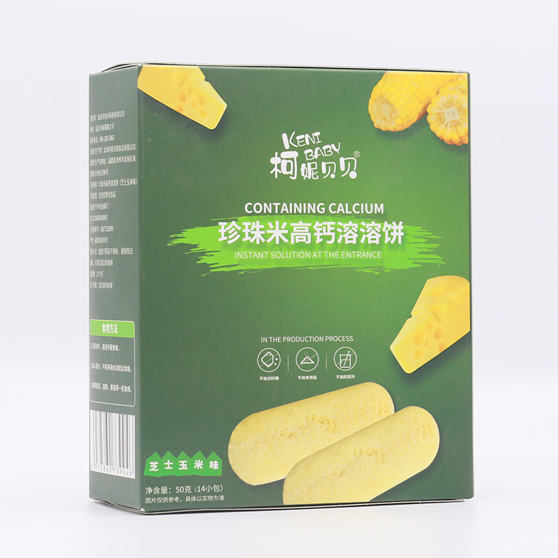  柯妮贝贝珍珠米高钙溶溶饼-芝士玉米味