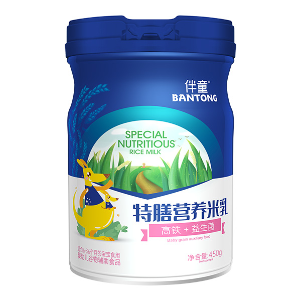   伴童特膳營養(yǎng)米乳-高鐵+益生菌