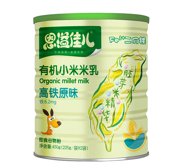  恩溢佳兒有機(jī)小米米乳 高鐵原味