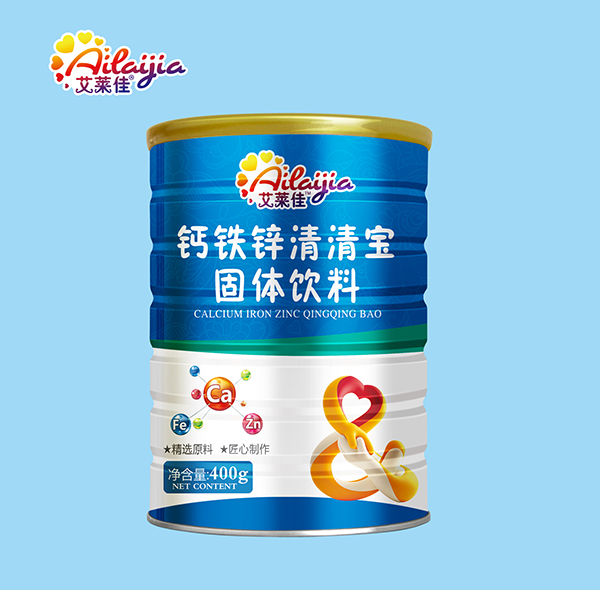  艾萊佳鈣鐵鋅清清寶固體飲料 桶裝