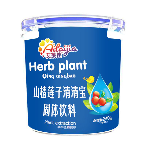  艾萊佳山楂蓮子清清寶固體飲料 樂扣桶裝