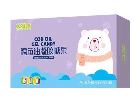  貝特聰鱈魚油凝膠糖果