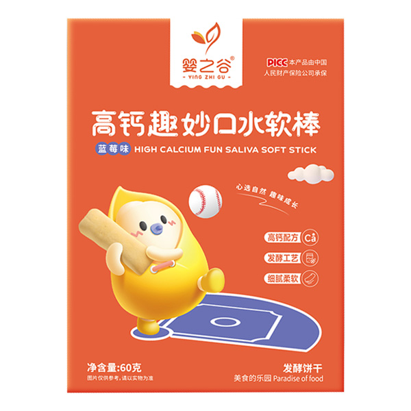  嬰之谷高鈣趣妙口水軟棒-藍(lán)莓味