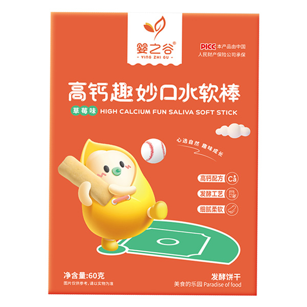 嬰之谷高鈣趣妙口水軟棒-草莓味