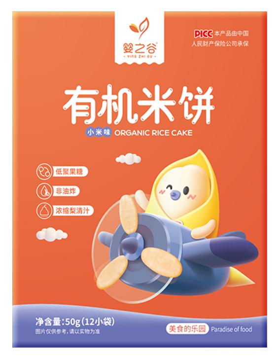  嬰之谷有機(jī)米餅-小米味