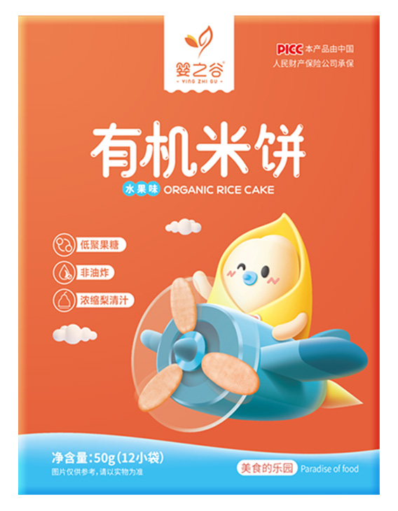  嬰之谷有機(jī)米餅-水果味
