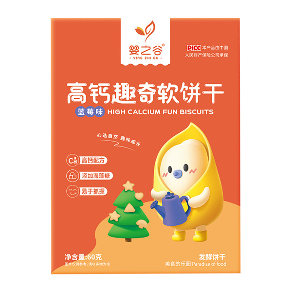  嬰之谷高鈣趣奇軟餅干-藍(lán)莓味