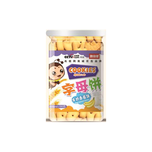  雅倍健字母餅-牛奶香蕉味
