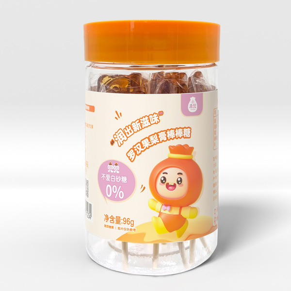   禾兜羅漢果梨膏棒棒糖96g瓶裝