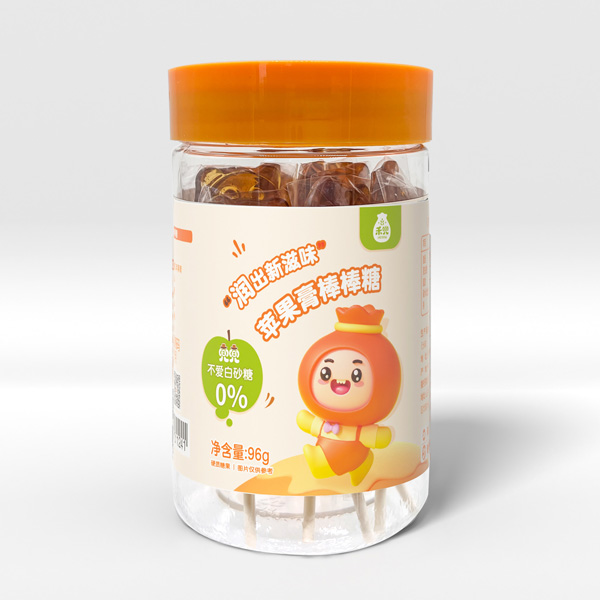   禾兜蘋果膏棒棒糖96g瓶裝