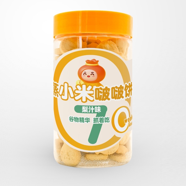  禾兜蒸小米啵啵餅-梨汁味