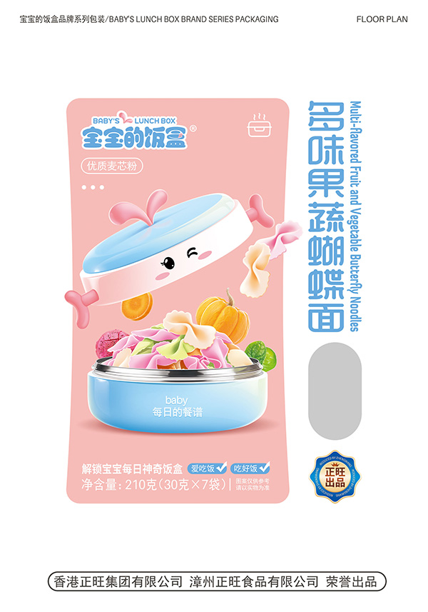  宝宝的饭盒多味果蔬蝴蝶面210克