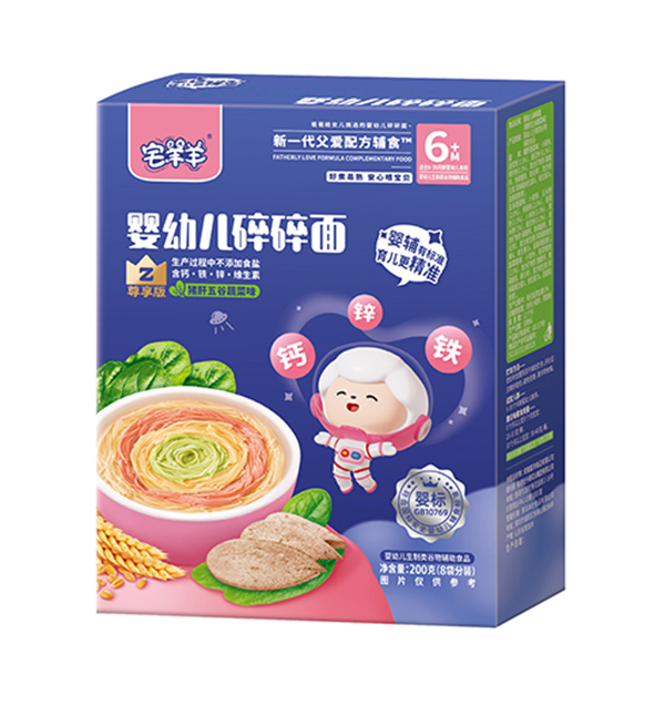  宅羊羊嬰幼兒碎碎面 豬肝五谷蔬菜味