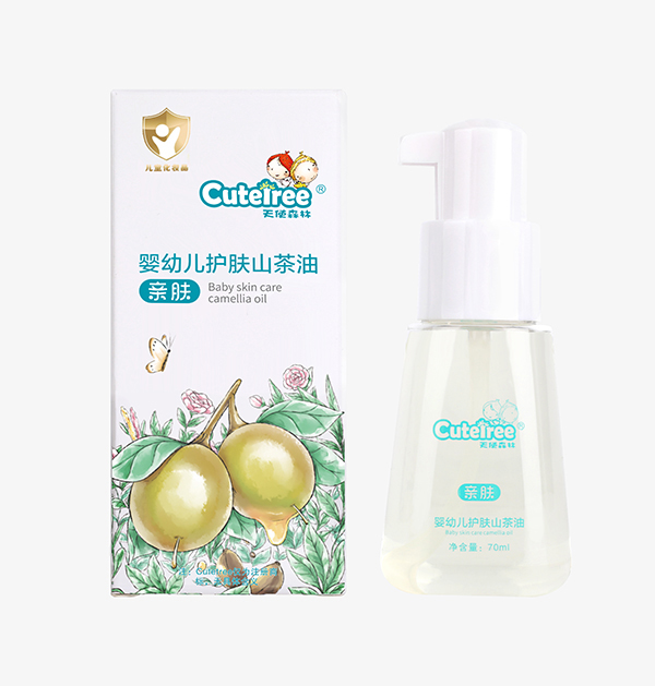    天使森林嬰幼兒護(hù)膚山茶油 盒+瓶