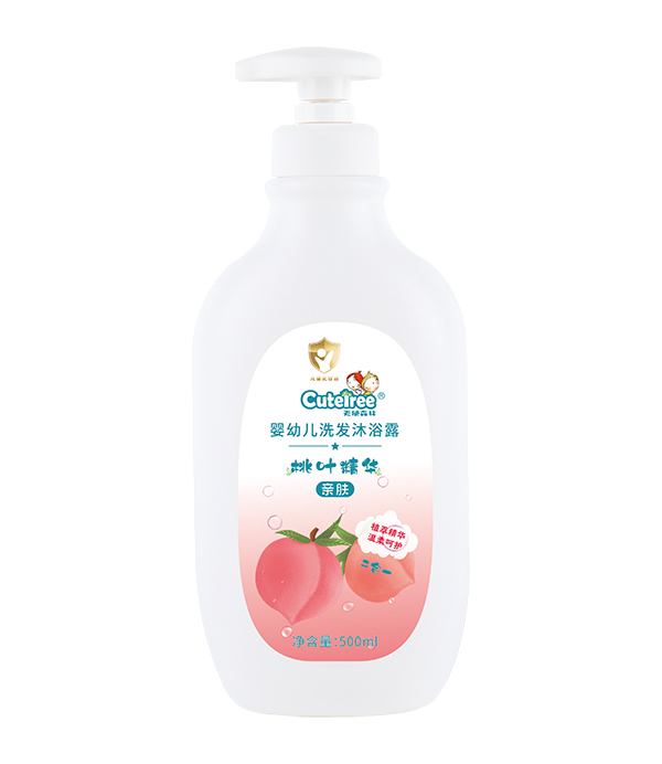   天使森林嬰幼兒洗發(fā)沐浴露（桃葉精華）500ml