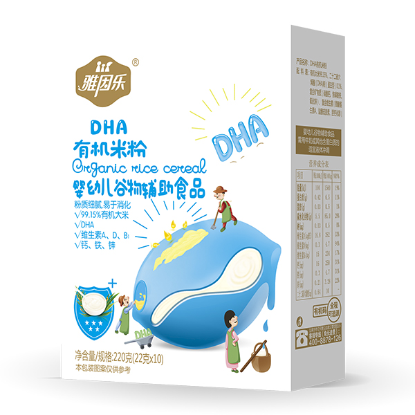  雅因乐有机米粉盒装 DHA