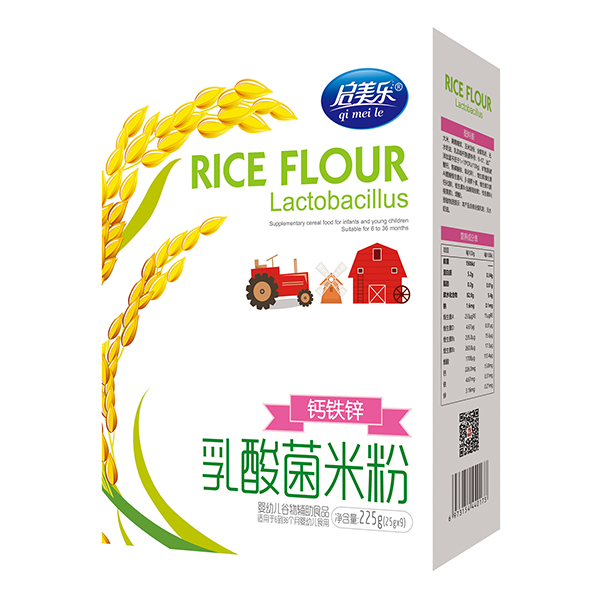  啟美樂乳酸菌米粉盒裝-鈣鐵鋅