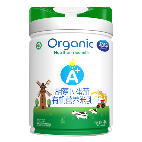  啟美樂有機(jī)營(yíng)養(yǎng)米乳-胡蘿卜番茄