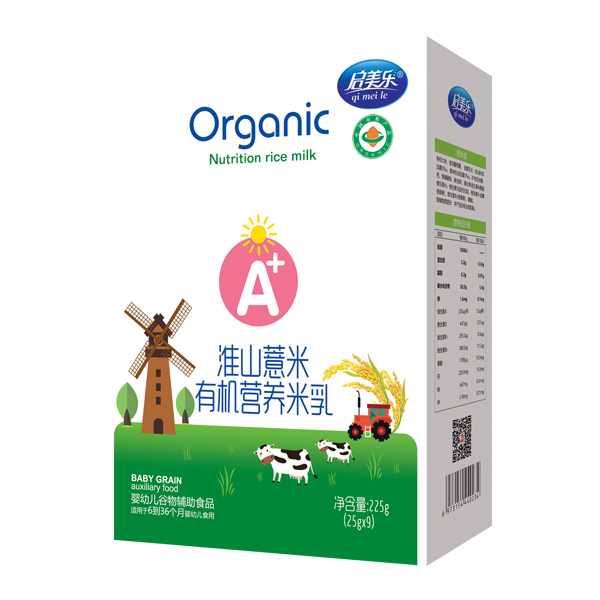 啟美樂有機(jī)營(yíng)養(yǎng)米乳盒裝-淮山薏米