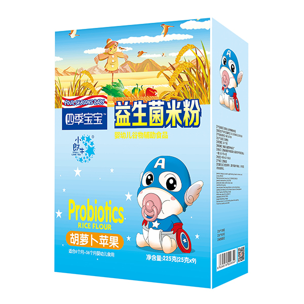 四季寶寶益生菌米粉盒裝-胡蘿卜蘋果
