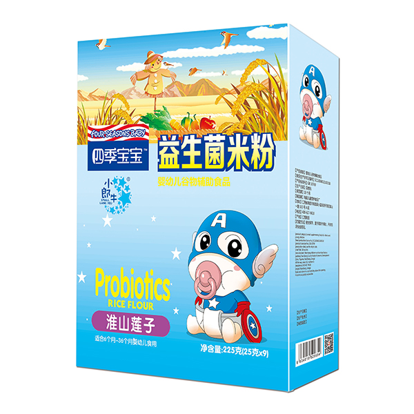  四季寶寶益生菌米粉盒裝-淮山蓮子