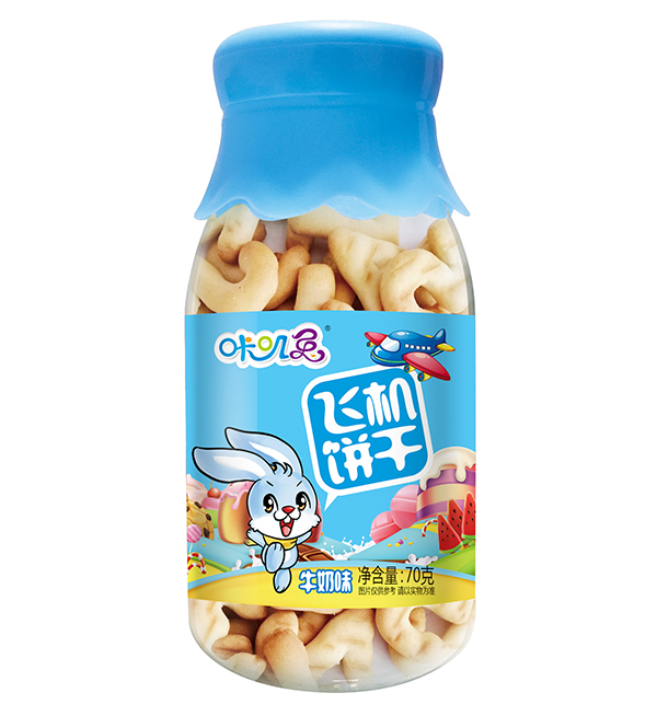    咔嘰兔飛機餅干 牛奶味
