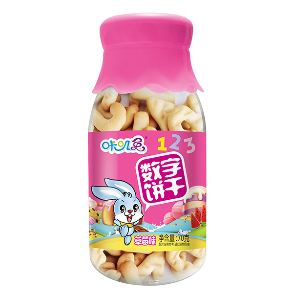    咔嘰兔數(shù)字餅干 草莓味