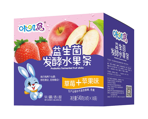 咔嘰兔益生菌發(fā)酵水果條 草莓+蘋果味
