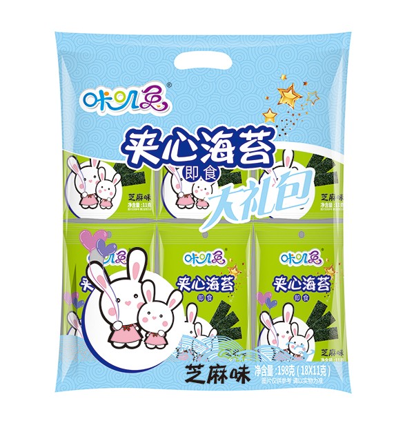  咔嘰兔夾心海苔袋裝 芝麻味