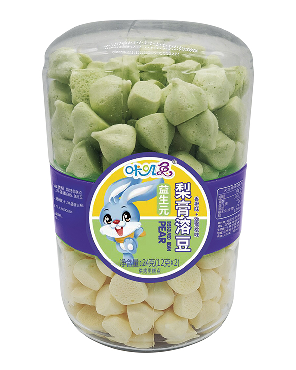  咔嘰兔益生元梨膏溶豆 香橙味+獼猴桃味