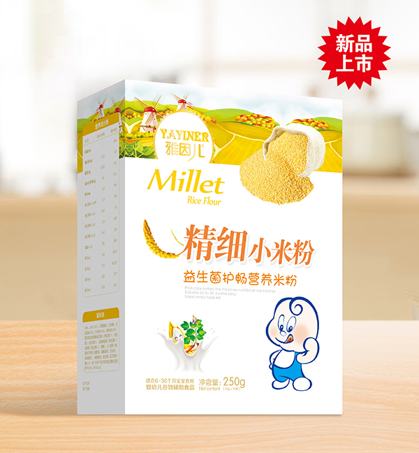  雅因兒益生菌護(hù)暢精細(xì)小米粉 盒裝