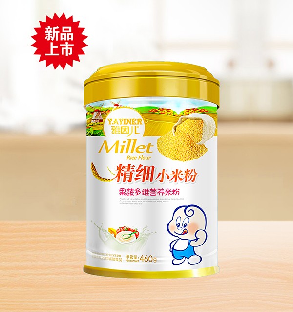  雅因兒果蔬多維精細(xì)小米粉 桶裝