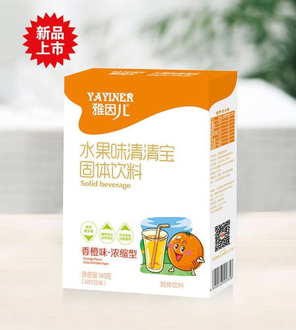  雅因兒水果味清清寶固體飲料 香橙味 盒裝