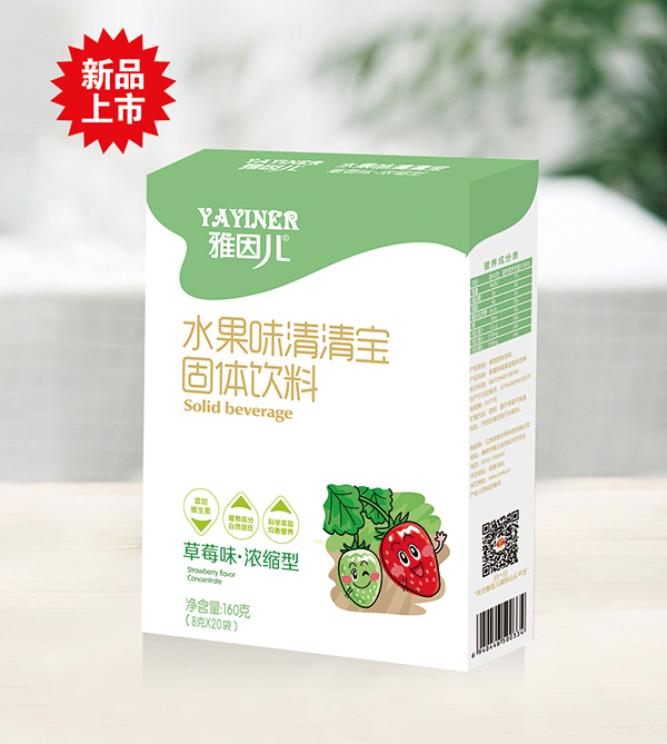  雅因兒水果味清清寶固體飲料 草莓味 盒裝