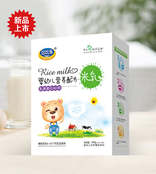  比比樂乳清蛋白AD鈣營養(yǎng)配方米乳 盒裝