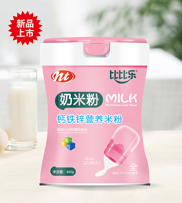  比比樂鈣鐵鋅奶米粉 聽裝