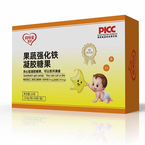  媽咪愛嬰護果蔬強化鐵凝膠糖果