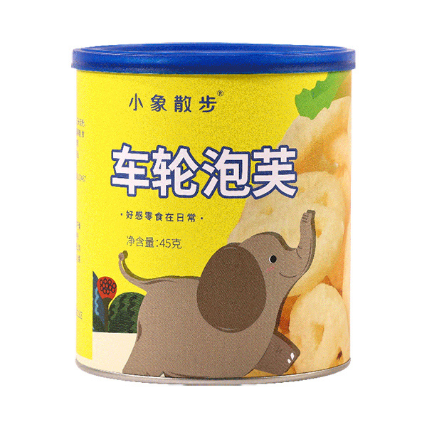  小象散步車輪泡芙-香蕉味