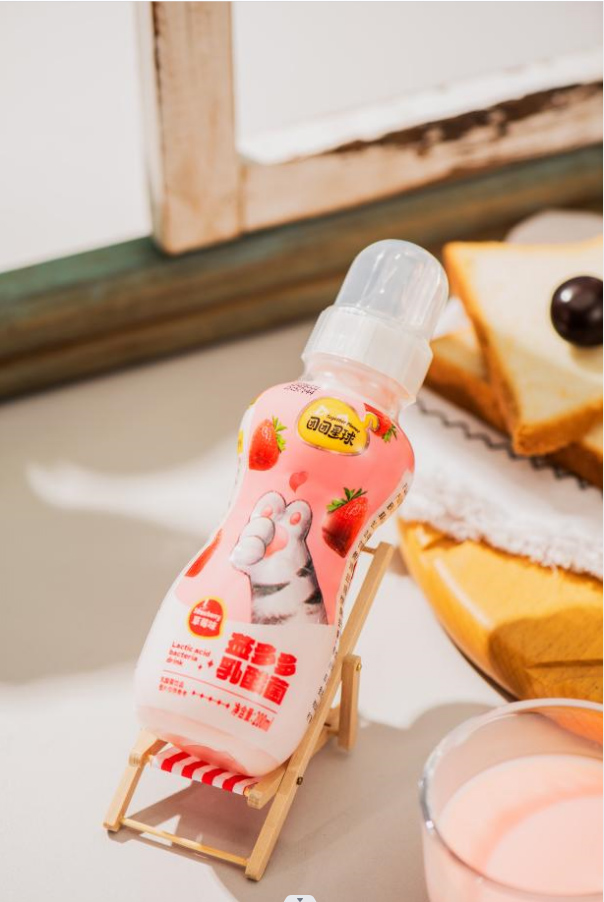  團(tuán)團(tuán)星球益多多乳酸菌飲品-草莓味230ml