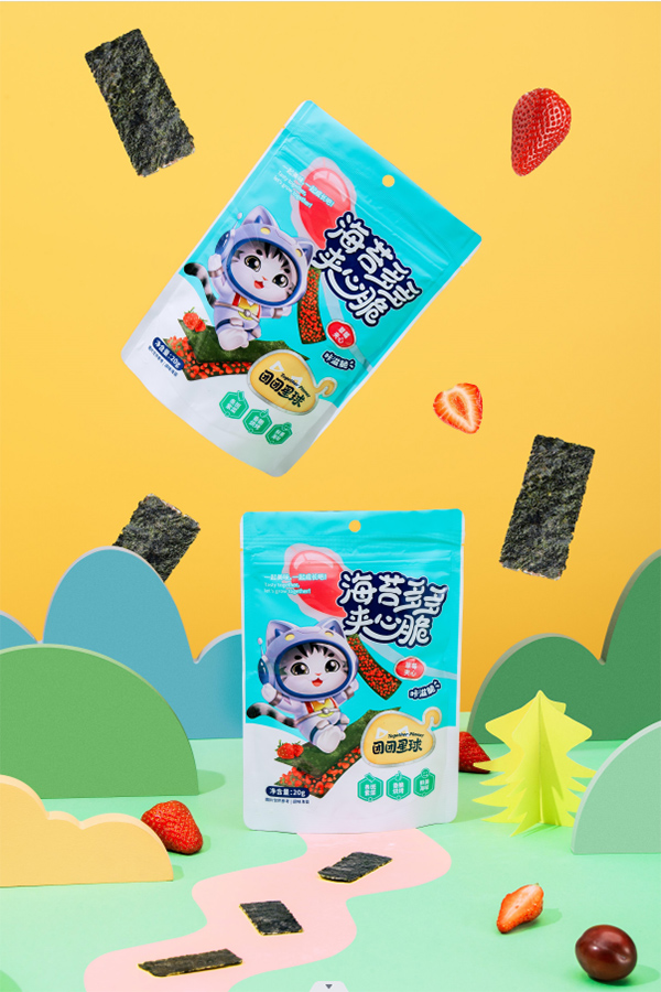  團(tuán)團(tuán)星球海苔多多夾心脆-草莓夾心2