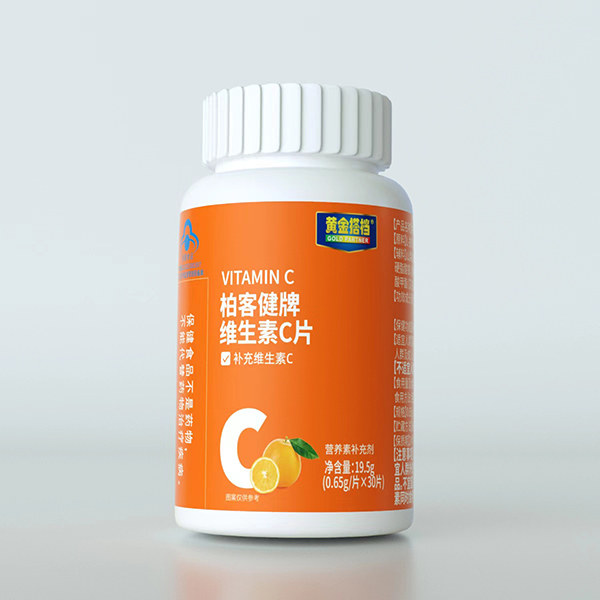   黃金搭檔柏客健牌維生素c片